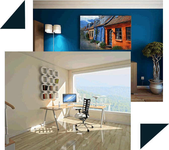 Equipo de prague Decoración trabajando en un proyecto